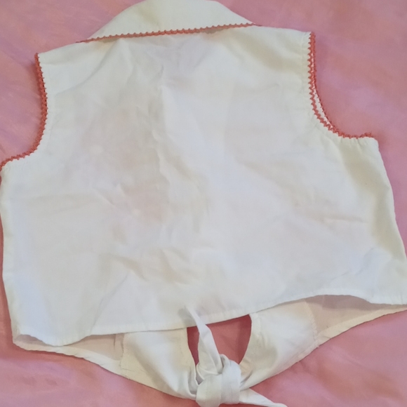 Button Down sleeveless Girls Shirt - Picture 4 of 10